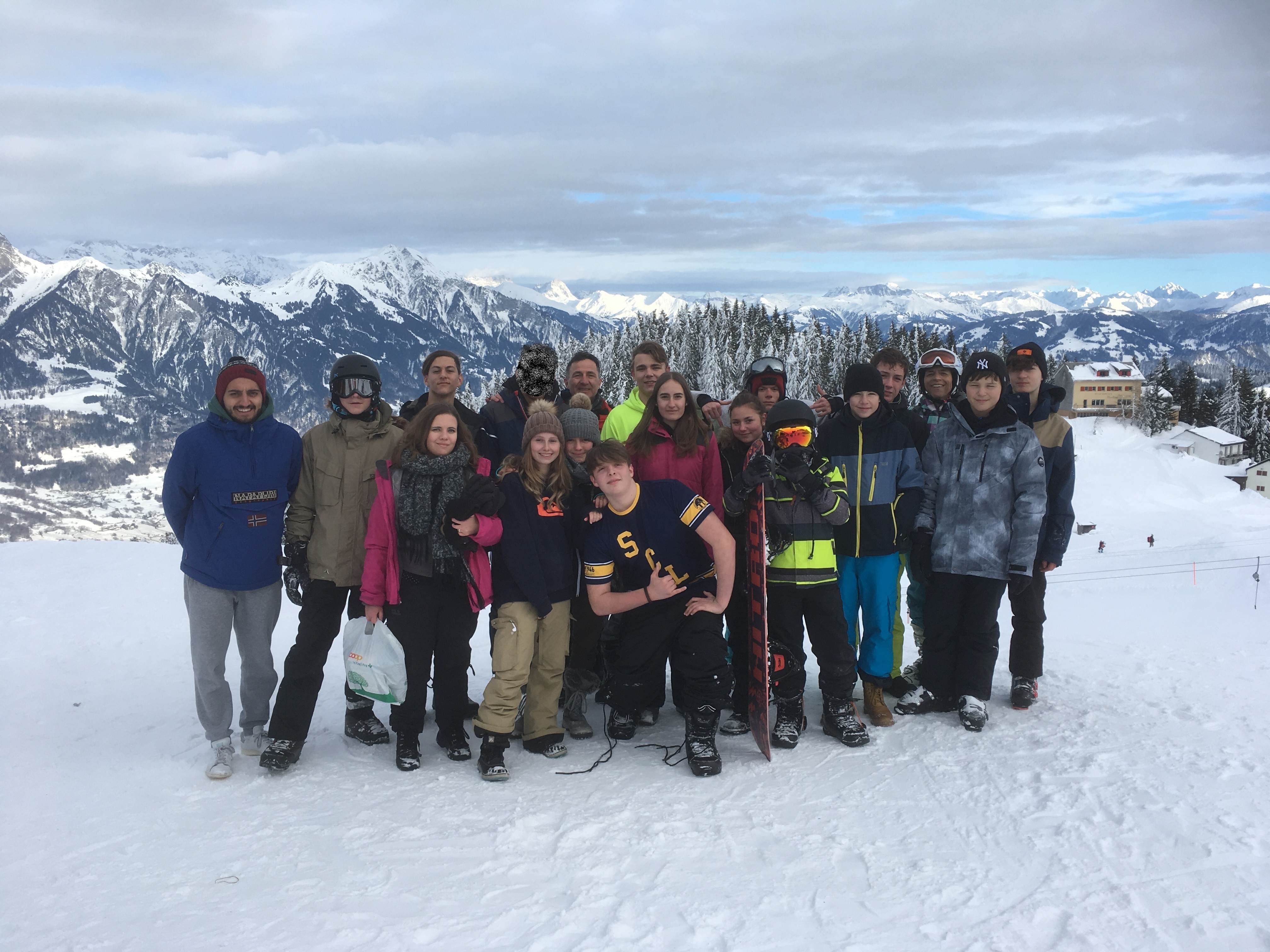 Gruppenfoto Schnee-Weekend 2019